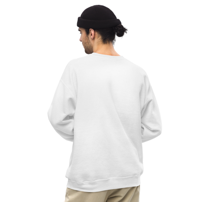 model showcasing the back of the humble sweatshirt